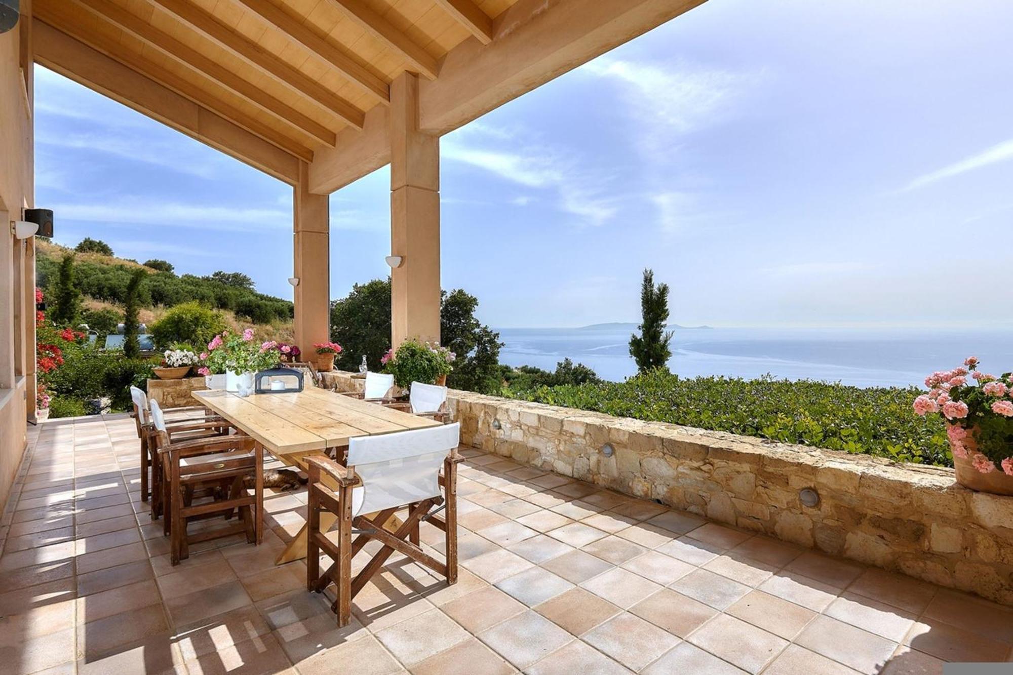 Villa Vollard With Amazing View Pool Iraklio Exterior foto