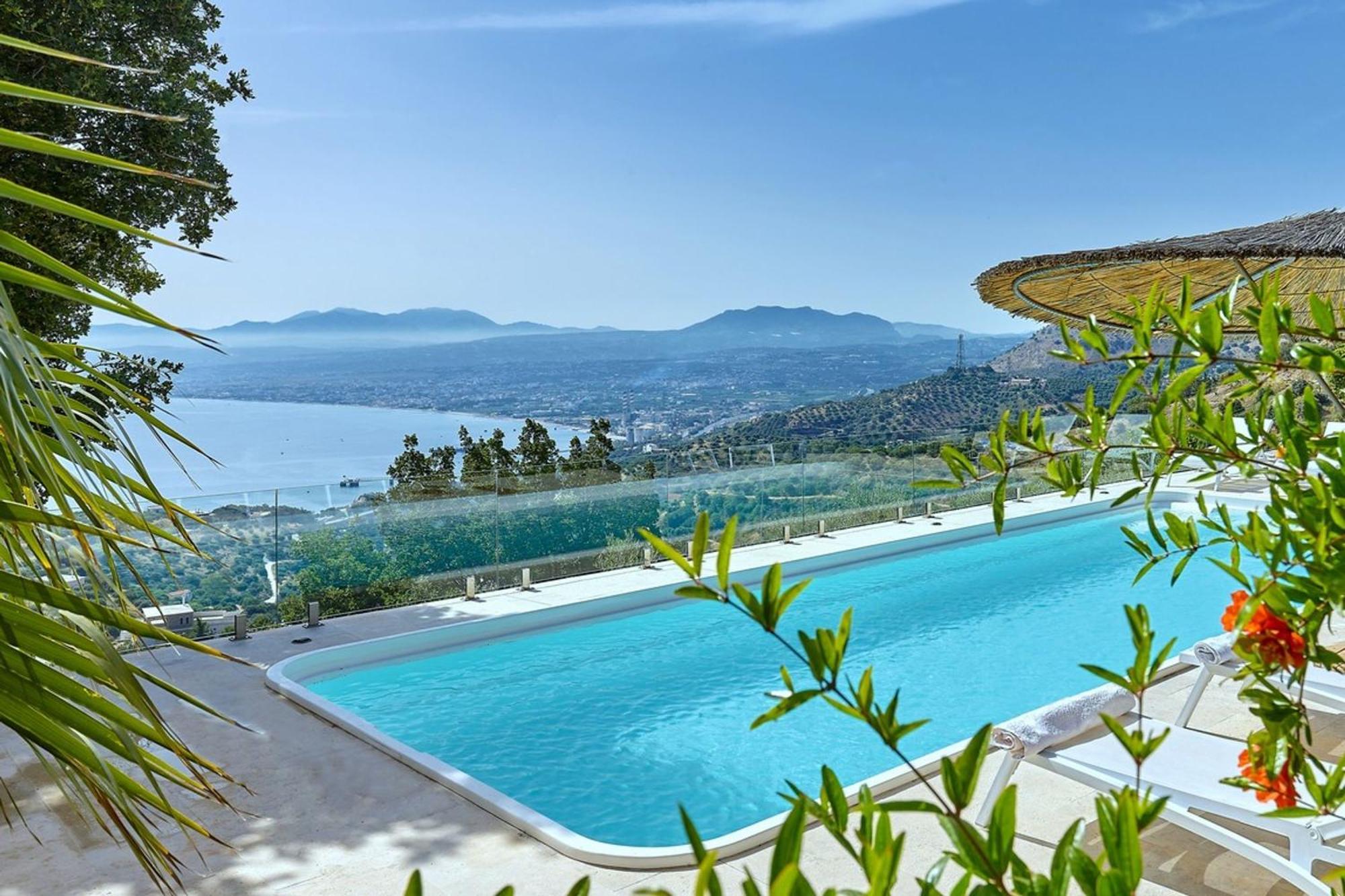 Villa Vollard With Amazing View Pool Iraklio Exterior foto