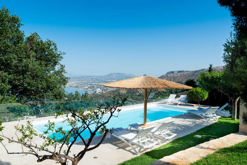 Villa Vollard With Amazing View Pool Iraklio Einrichtungen foto