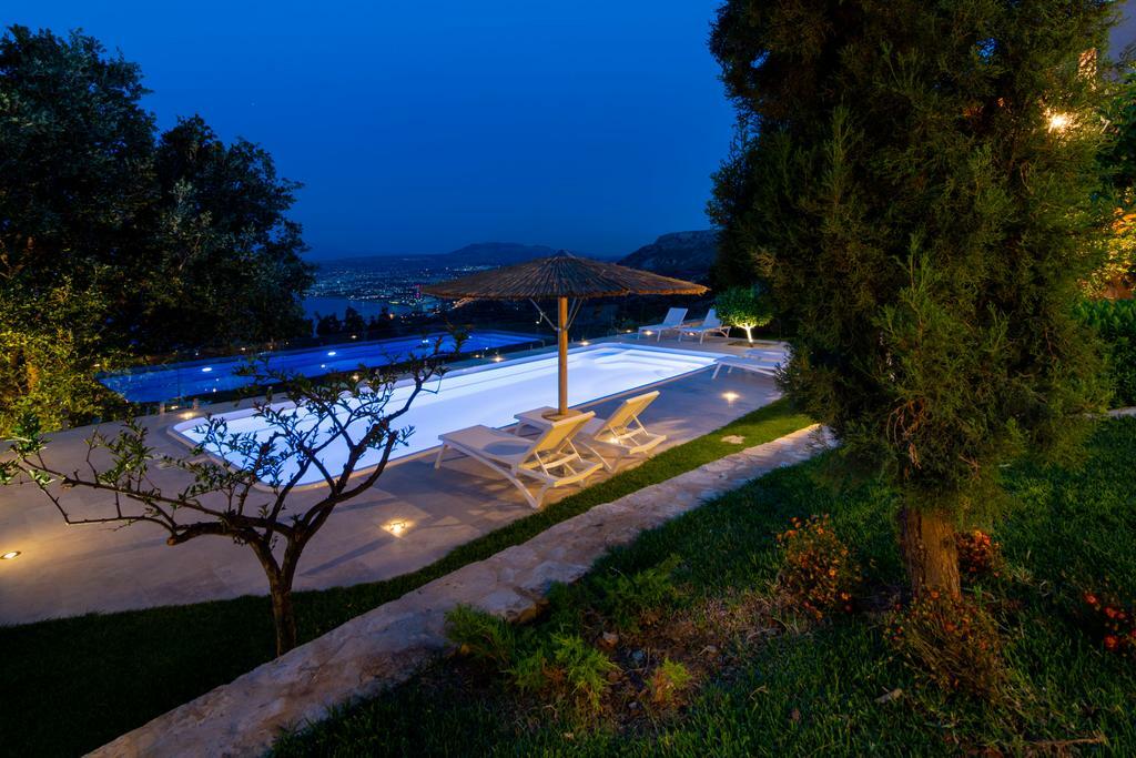 Villa Vollard With Amazing View Pool Iraklio Einrichtungen foto
